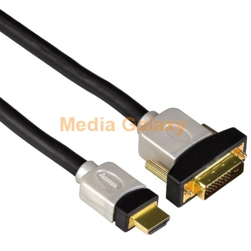 כבל מקצועי HDMI-DVI באורך 2 מטר תוצרת HAMA