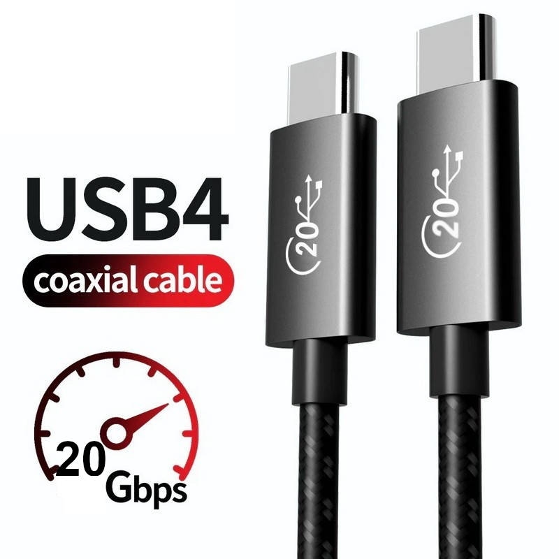 כבל Type-C USB-4.0 תומך 4K 60hz אורך 5 מטר