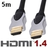 כבל HDMI 1.4 מקצועי באורך 5 מטר תוצרת HQ דגם HQSS5560-5.0