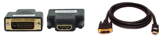 חיבור DVI ל-HDMI