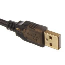 כבל USB 2.0 מסוכך קונקטורים מצופים זהב
