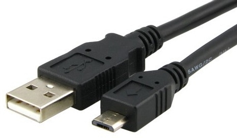 כבל USB ל-micro USB המתאים למרבית הטלפונים הסלולרים