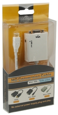 כבל מתאם הממיר מיקרו HDMI ל-VGA + אודיו