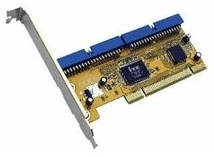 כרטיס PCI עם 2 חיבורי IDE פנימיים