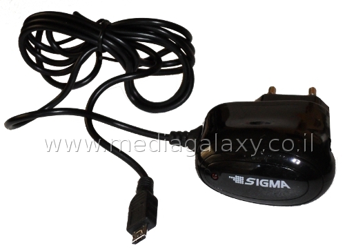 מטען מיקרו USB לשקע חשמל תוצרת SIGMA