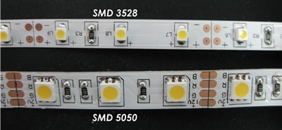 השוואה בין לד SMD 5050 ל-3528
