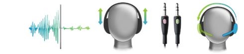 אוזניות מולטימדיה Logitech H110 בעלות מאפיינים מתקדמים