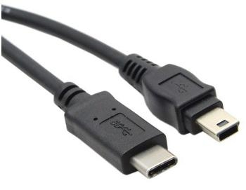חיבור USB-3.1 Type C לחיבור מסוג USB-2.0 mini B
