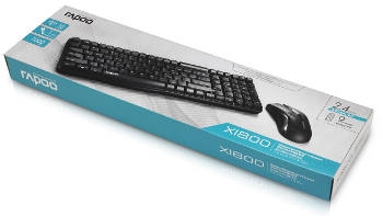 סט מקלדת ועכבר אלחוטיים תוצרת rapoo דגם X1800