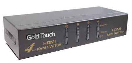 KVM ל-4 מחשבים עם חיבור HDMI