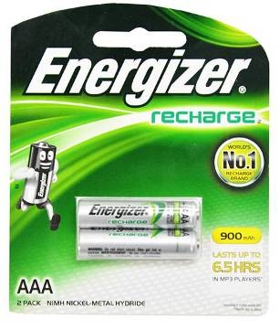 זוג סוללות נטענות Energizer AAA 900mA