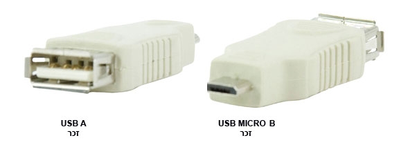 מתאם USB לחיבור מיקרו USB מסוג B