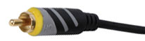 קונקטור מסוג RCA זכר (קומפוזיט) בכבל תוצרת HQ דגם HQCV-A014/1.5