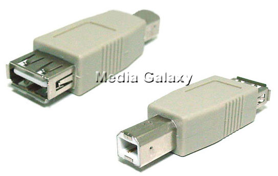 מתאם USB עם חיבור B זכר וחיבור AF נקבה