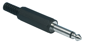 פלאג זכר חיבור PL גדול 6.35mm מונו