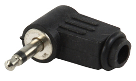 פלאג זכר חיבור PL קטן 3.5mm מונו בזוית 90 מעלות