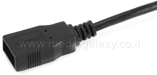 קונקטור USB מסוכך ומוזהב מסוג AF נקבה