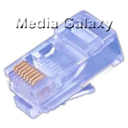 קונקטור תקע RJ45 לכבל רשת CAT5, CAT5e