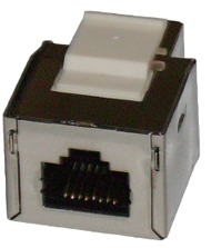 מופה CAT5e RJ45 מסוכך נקבה-נקבה