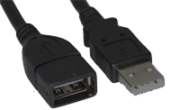 כבל USB-2.0 חיבור A-AF (מאריך, זכר-נקבה) אורך 3 מטר