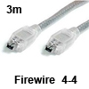 כבל FireWire איכותי מסוכך 4-4 פינים באורך 3 מטר 