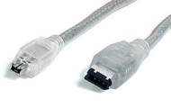 כבל FireWire איכותי מסוכך 4-6 פינים באורך 1.5 מטר