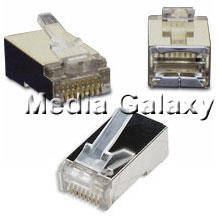 קונקטור מסוכך RJ45 לכבל רשת CAT6