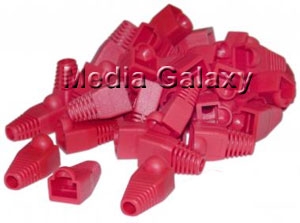 כיסוי גומי לקונקטור RJ45 - צבע אדום