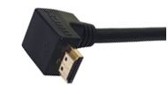 כבל HDMI איכותי 1.5 מטר - קונקטור בזוית 90 מעלות תוצרת NEDIS דגם CABLE-558\1.5