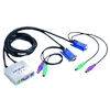 קופסת מיתוג מקצועית ל-2 מחשבים חיבור PS/2 תוצרת Infosmart