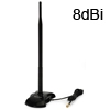 אנטנת הגברה WiFi 8dBi לנתב או כרטיס רשת אלחוטי TL-ANT2408C