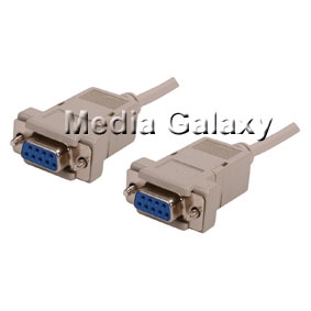 כבל סריאלי 9 פינים מוצלב נקבה-נקבה (NULL MODEM) אורך 5 מ'