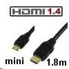 כבל HDMI למיני mini HDMIבתקן 1.4 אורך 1.5 מטר מבית NEDIS דגם CABLE5505-1.5