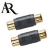 2 יחידות מתאם RCA נקבה-נקבה מוזהב תוצרת Acoustic Research דגם AP316