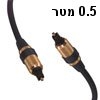 כבל אופטי איכותי חיבורי TOSLINK אורך 0.5 מטר מבית NEDIS דגם CABLE623/0.5