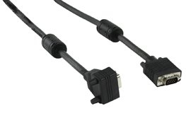 כבל VGA צד אחד חיבור 90 מעלות 3 מטר NEDIS דגם CABLE-184-3