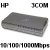 Switch (מתג) שולחני עם 8 פורטים 10/100/1000Mbps תוצרת HP 3COM דגם V1405-8G