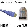 כבל HDMI מקצועי Acoustic Research אורך 1.8 מטר דגם AP085 כבל HDMI מקצועי Acoustic Research אורך 1.8 מטר דגם AP085