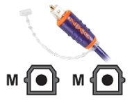 כבל אופטי איכותי חיבורי TOSLINK אורך 1 מטר תוצרת NXG דגם NXS-0701