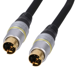 כבל S-Video מקצועי באורך 2.5 מטר תוצרת HQ דגם HQSS2524/2.5