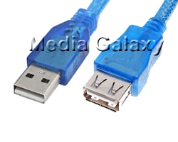 כבל USB-2.0 מסוכך חיבור A-AF (מאריך, זכר-נקבה) אורך 2 מטר