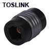 מופה נקבה-נקבה עם חיבורי TOSLINK לחיבור 2 כבלים אופטים