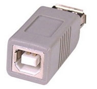קונקטור USB עם חיבור A (נקבה) לחיבור B (נקבה)