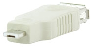 קונקטור מתאם USB עם חיבור AF (נקבה) וחיבור מיקרו A (זכר) מבית NEDIS דגם CMP-ADAP34