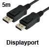 כבל וידאו עם חיבורי Displayport באורך 5 מטר