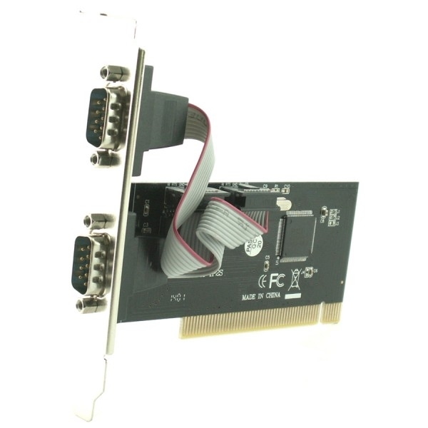 כרטיס הרחבה סריאלי PCI עם 2 חיבורי RS232
