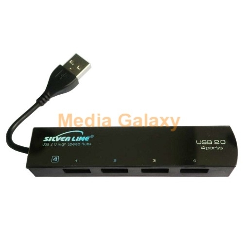 מפצל USB-2.0 קומפקטי ל-4 חיבורים