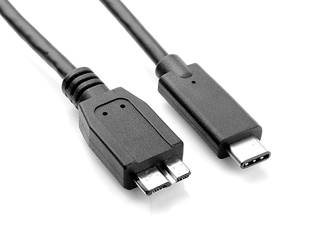 כבל USB-3.1 Type C לחיבור micro B 3.0 אורך 1 מטר