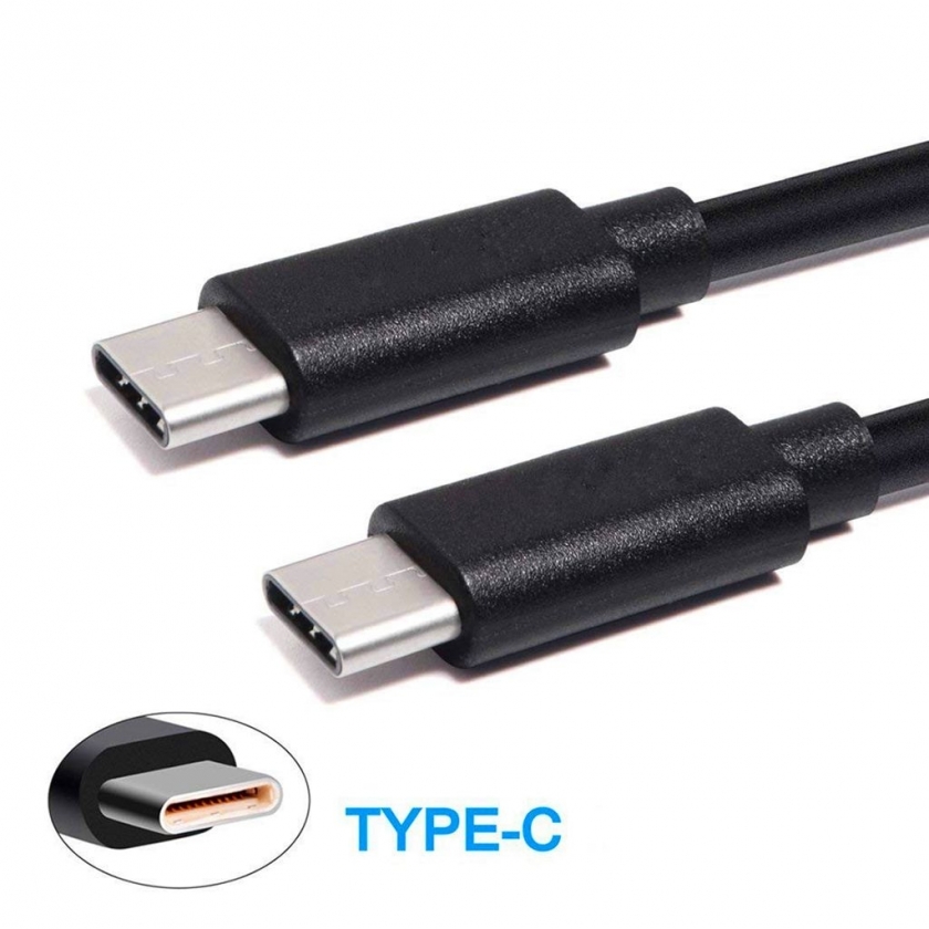 כבל USB-3.1 Type C זכר-זכר אורך 1 מטר