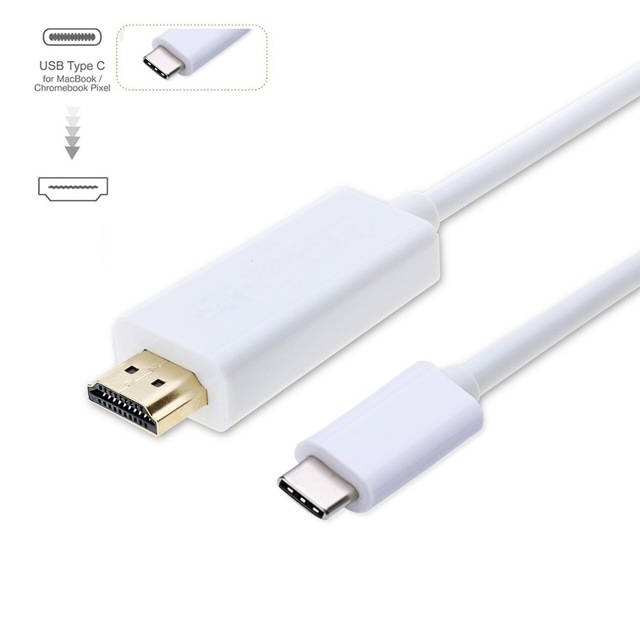 כבל USB-3.1 Type C לחיבור HDMI אורך 1.8 מטר